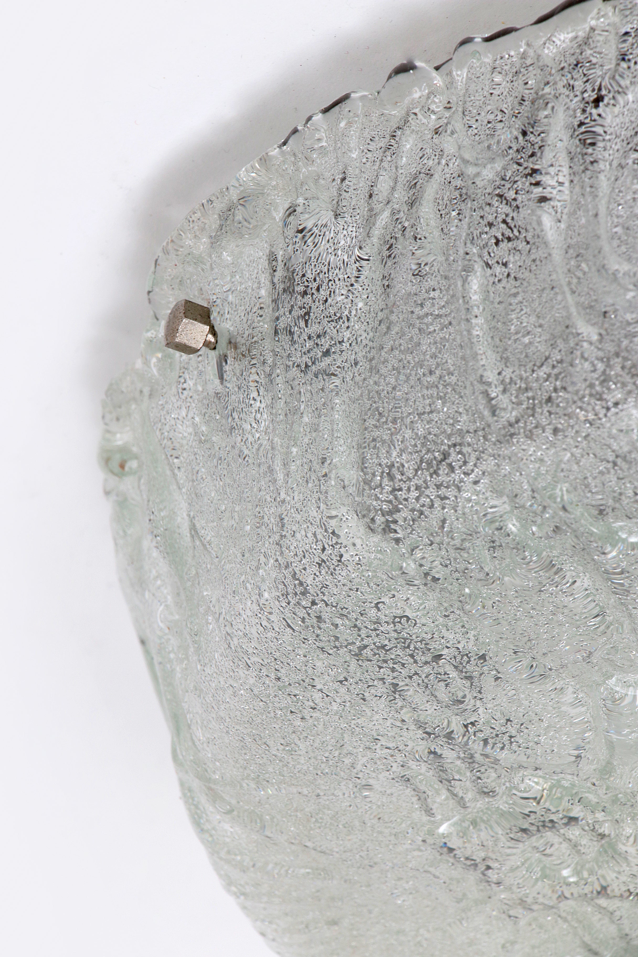 Duitse vintage ronde plafondlamp of wandlamp van Kaiser Idell, 1960s