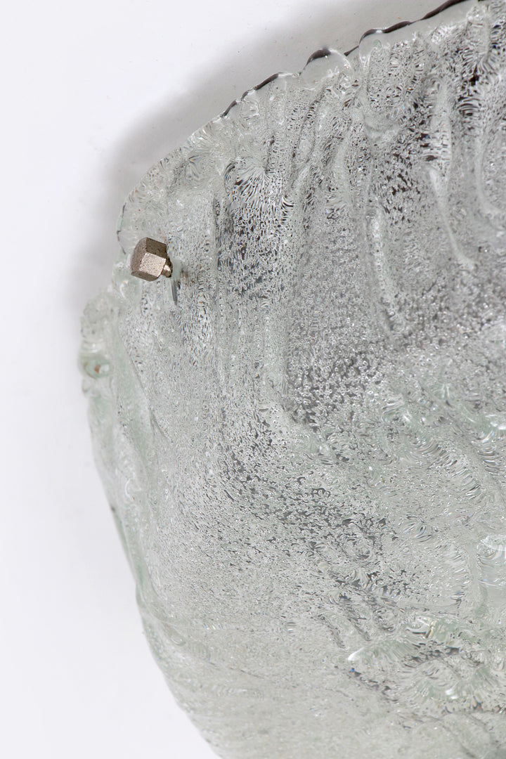 Duitse vintage ronde plafondlamp of wandlamp van Kaiser Idell, 1960s