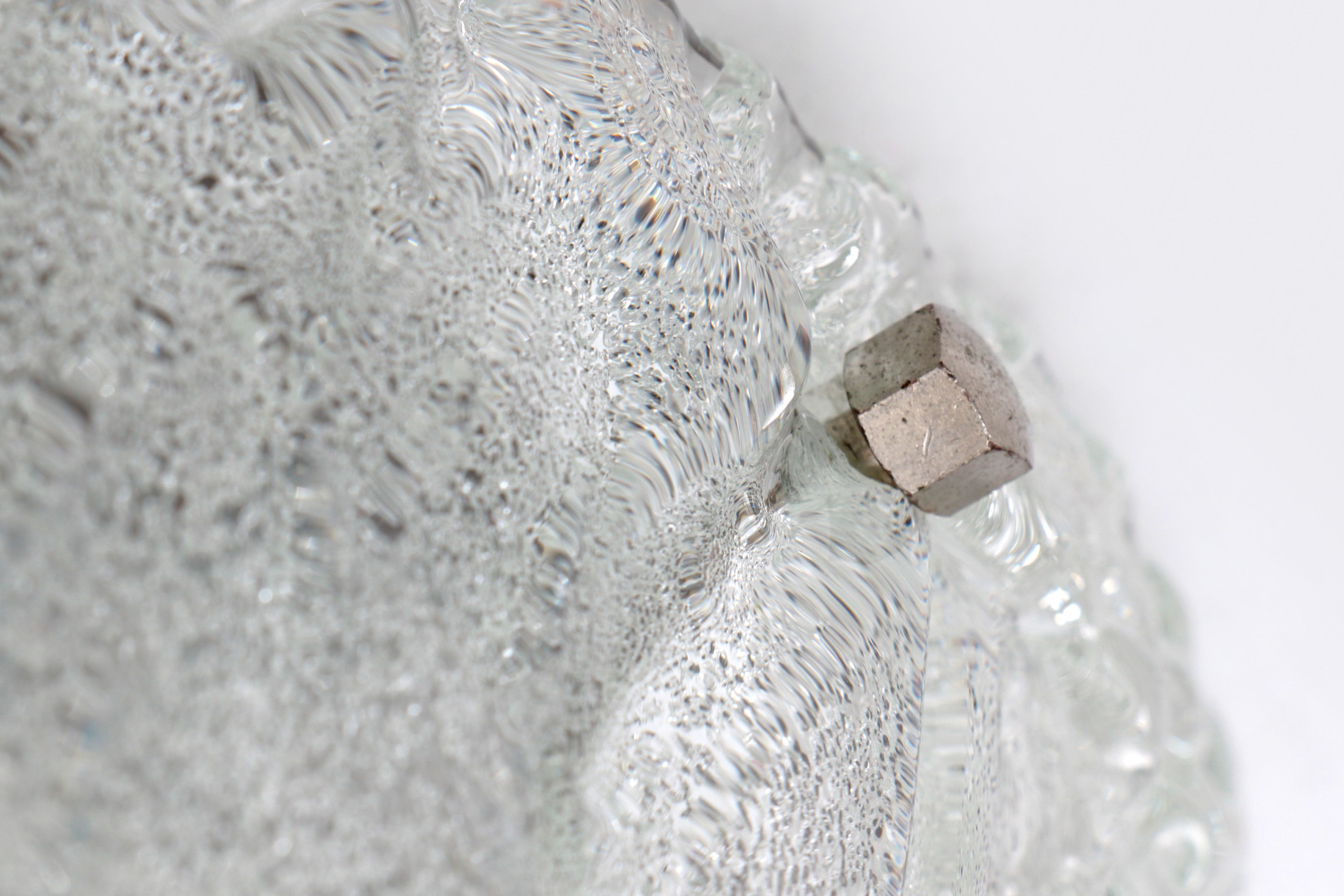 Duitse vintage ronde plafondlamp of wandlamp van Kaiser Idell, 1960s