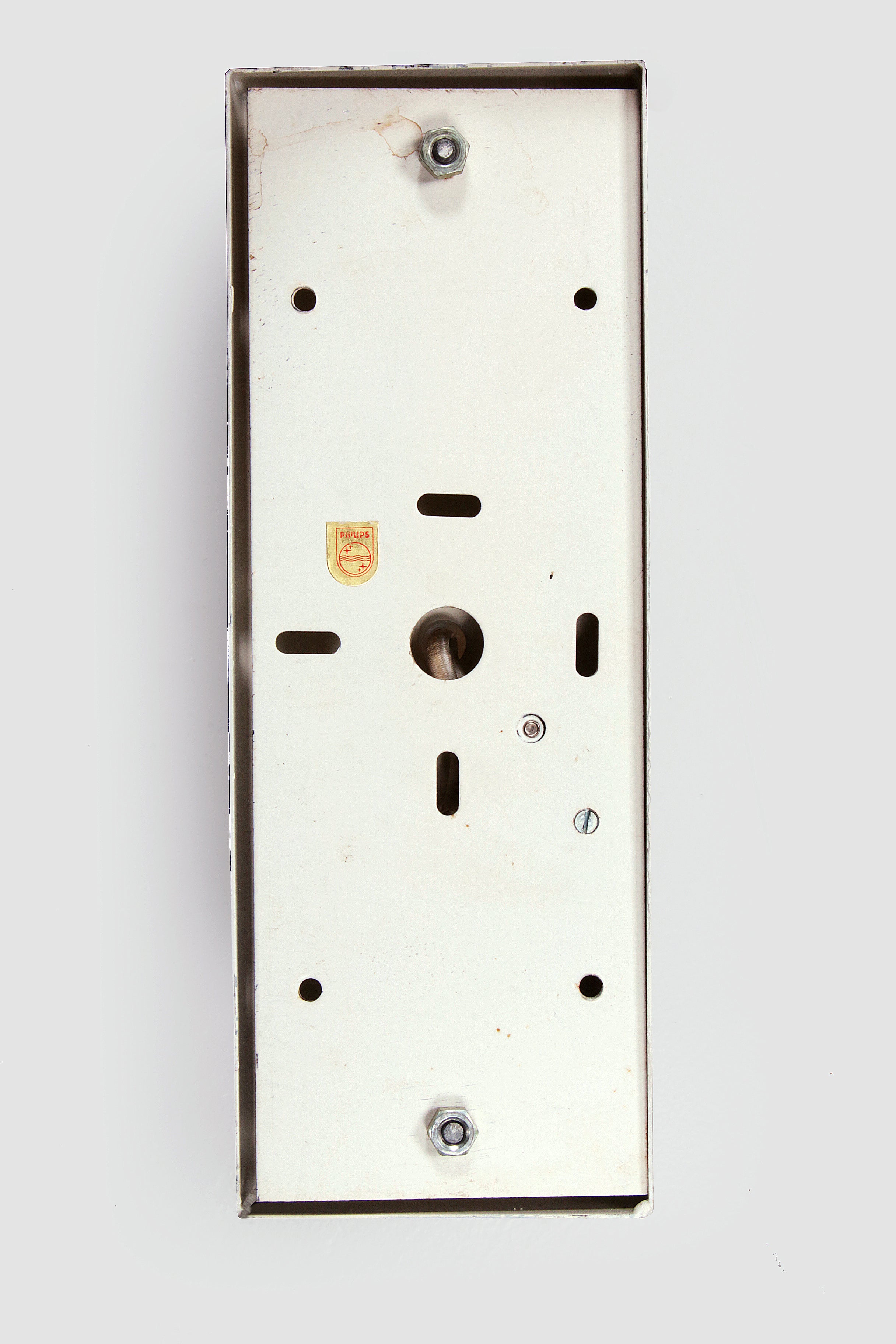 Zeldzame set Philips Wandlampen met Murano glazen kap jaren 50