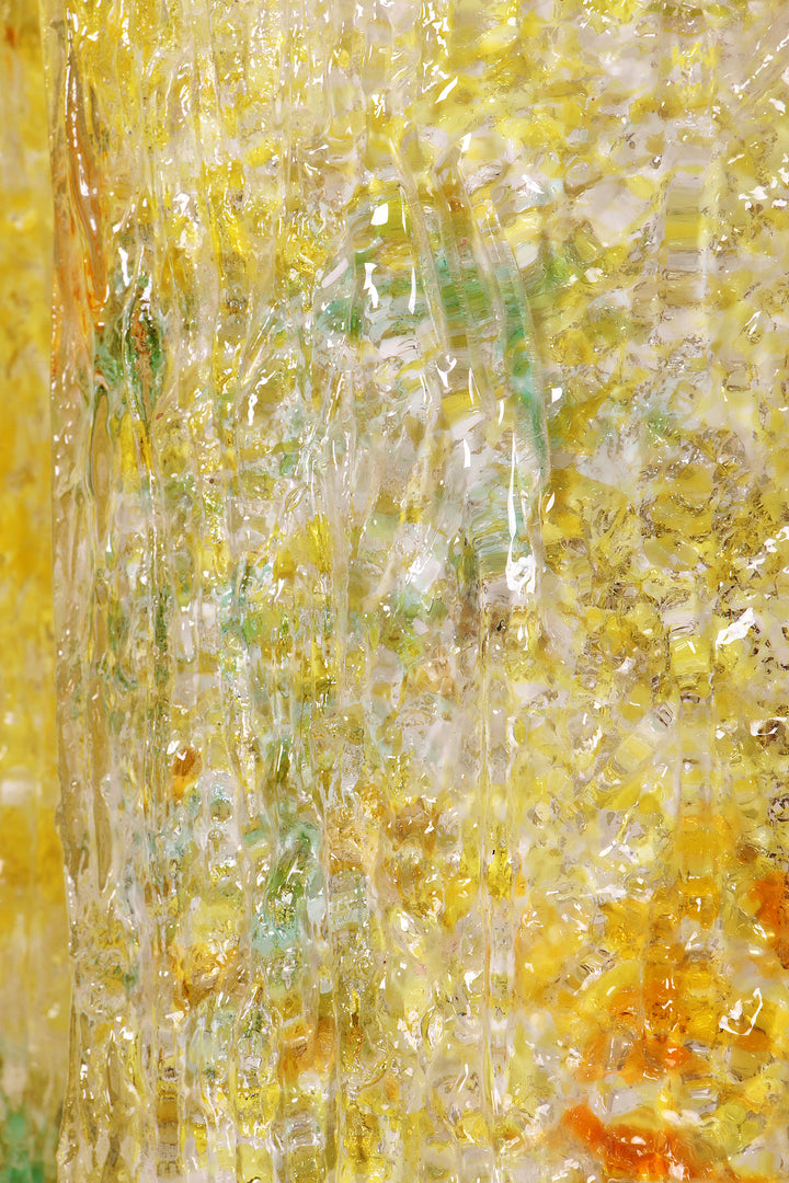 Zeldzame set Philips Wandlampen met Murano glazen kap jaren 50