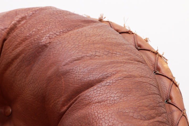 Vintage Gognac kleur Lounge set van Illum Wikkelso voor Ryesberg Mobler 1970