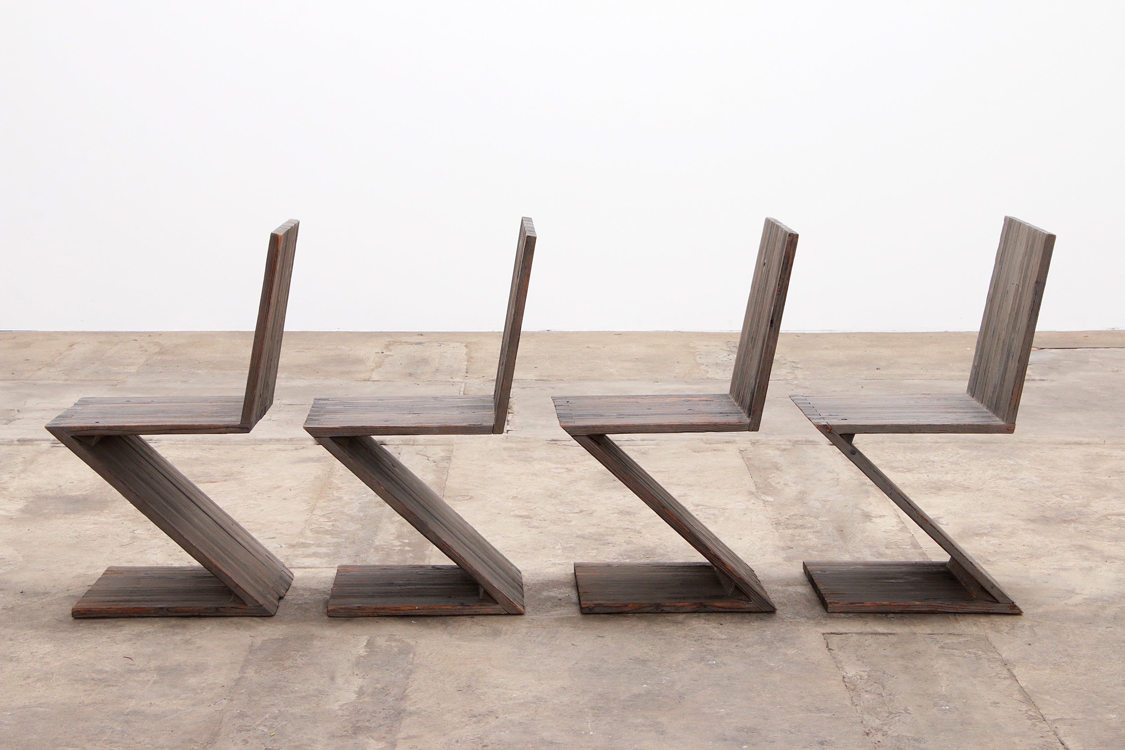 Rietveld Zigzagstoel - Klassiek Designmeubel in Amerikaans Grenen 1950