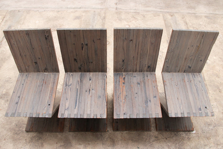 Rietveld Zigzagstoel - Klassiek Designmeubel in Amerikaans Grenen 1950