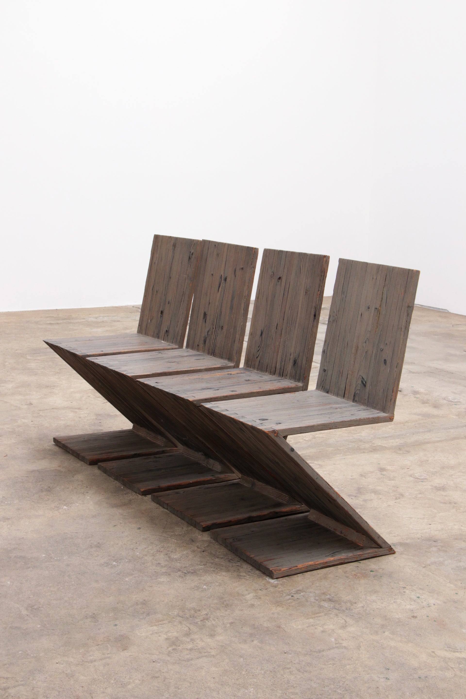 Rietveld Zigzagstoel - Klassiek Designmeubel in Amerikaans Grenen 1950