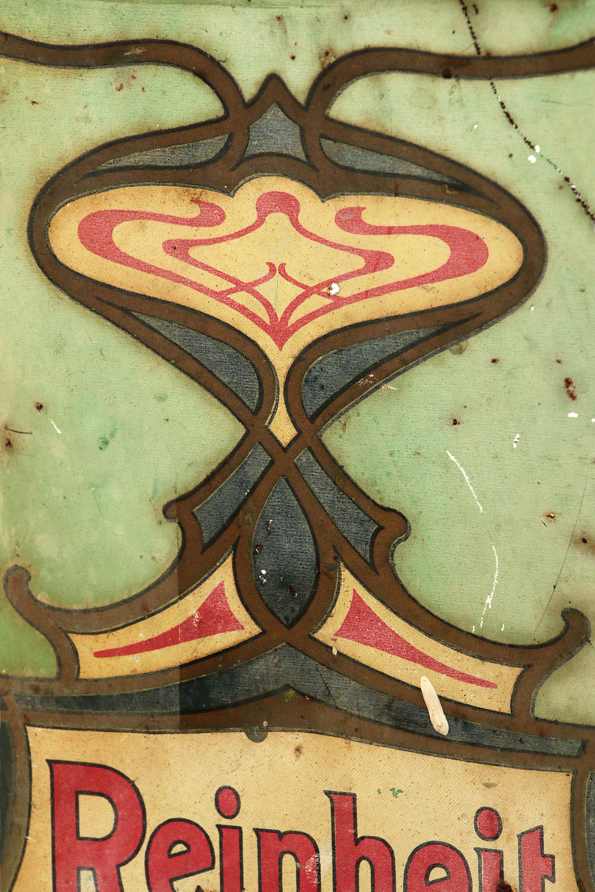 Vintage Berger's Germania-Cacao Bewaarblik 1900-1930