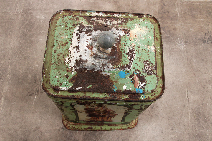 Vintage Berger's Germania-Cacao Bewaarblik 1900-1930