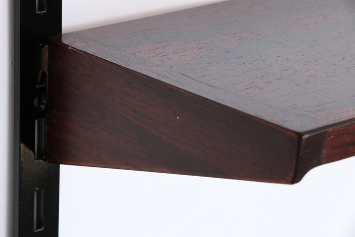 Modulair Donker houten Wandsysteem van Kai Kristiansen - FM Møbler