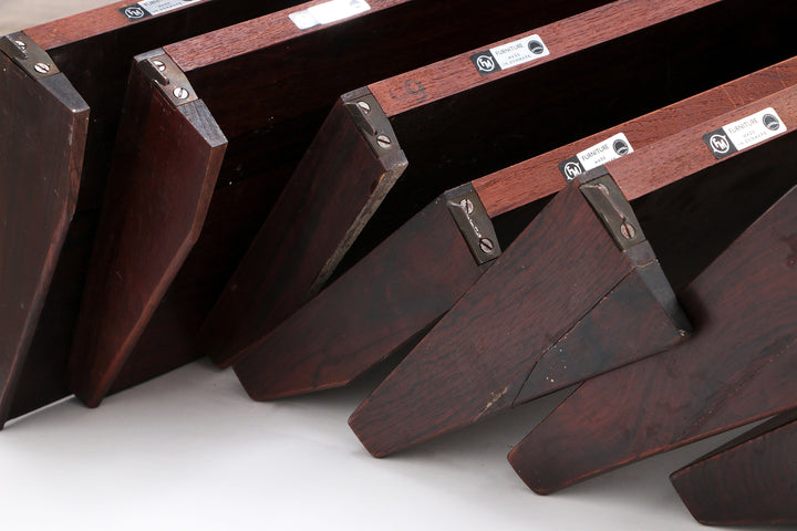 Modulair Donker houten Wandsysteem van Kai Kristiansen - FM Møbler