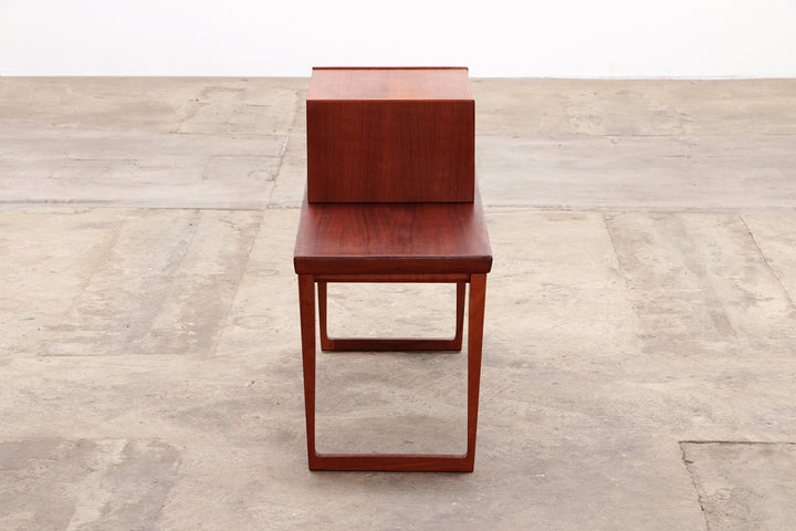 Vintage Kai Kristiansen Telefoonkastje met Tafel gemaakt door Aksel Kjersgaard