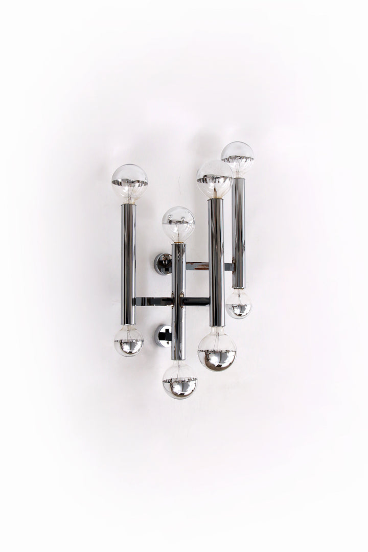 Space Age Wandlamp Gaetano Sciolari voor Maison Boulanger Belgie 1970