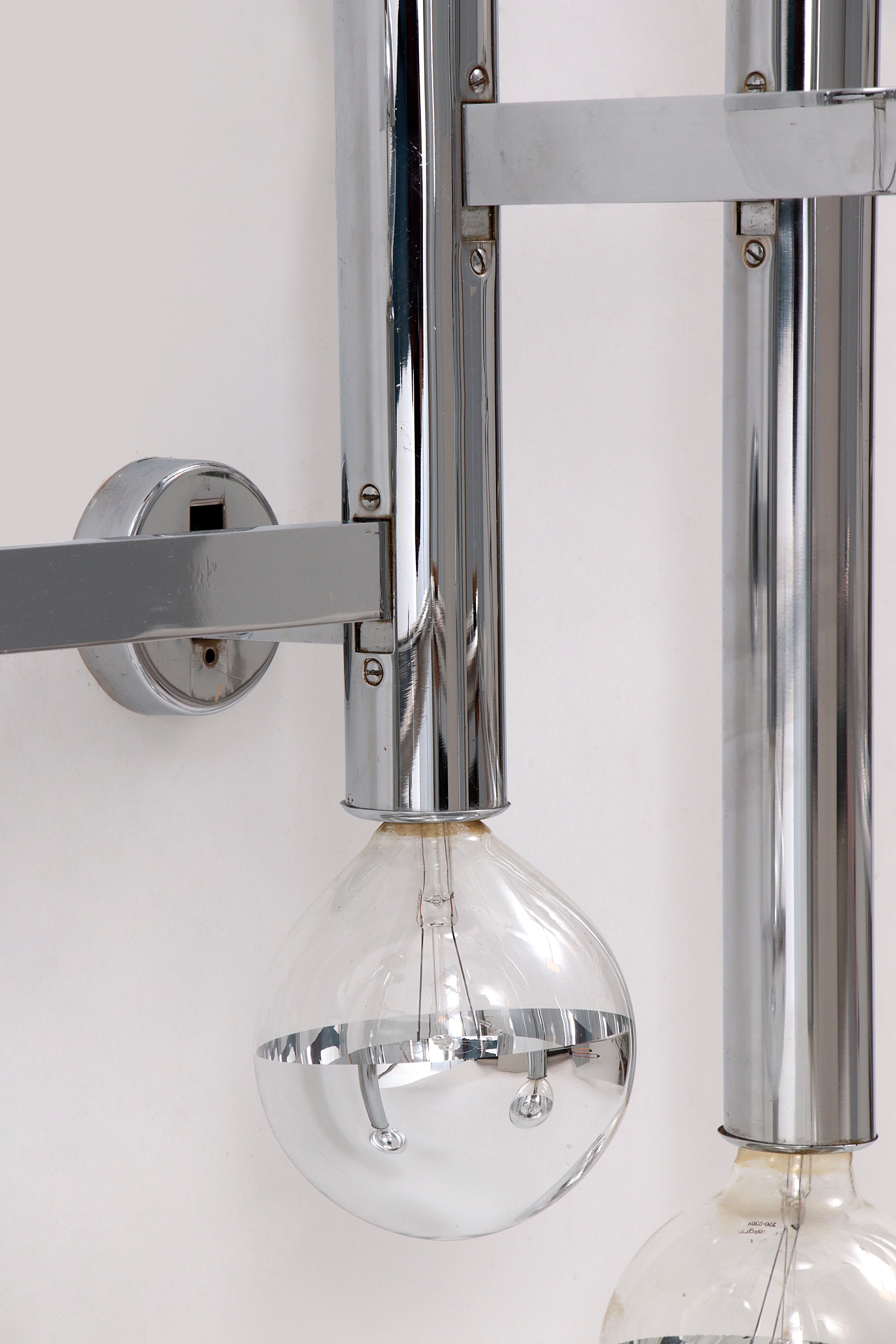 Space Age Wandlamp Gaetano Sciolari voor Maison Boulanger Belgie 1970