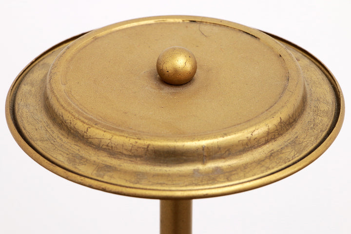 Brutalistische Tafellamp Marmer & Glas, Vintage 1980