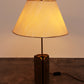 Hollywood Regency Brass table lamp with shade,1970s