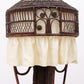 Bamboe Vloerlamp met Stoffenkap - Vintage Uitstraling uit de Jaren 50