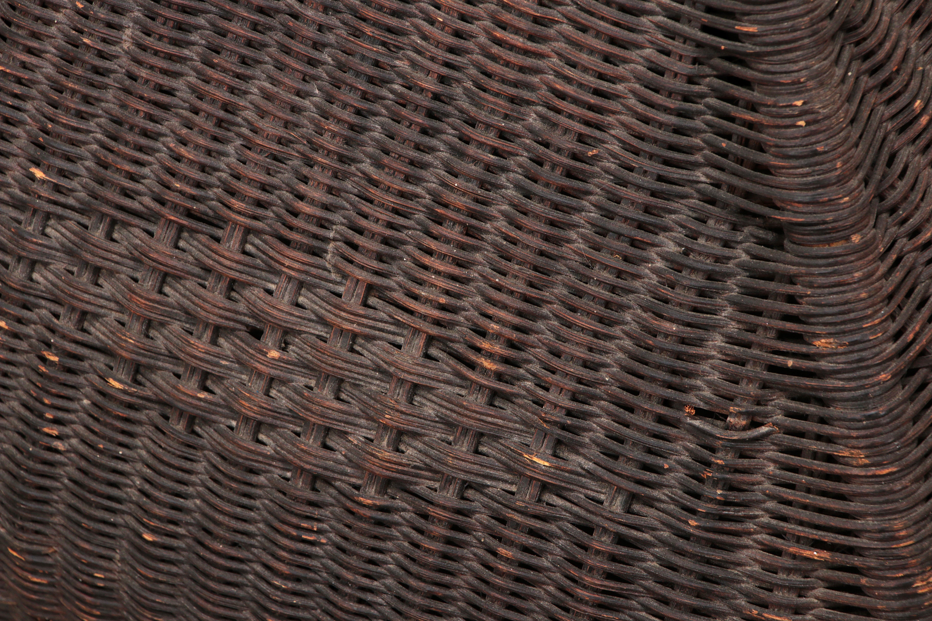 Bamboe Vloerlamp met Stoffenkap - Vintage Uitstraling uit de Jaren 50