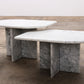 Set van Twee Marmeren Tafels - Italiaans Design, Jaren '80
