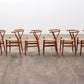 Set of 6 Oak Wishbone Chairs - Hans Wegner Design