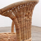 Draaibare Franse barkrukken in bohemien stijl met bamboe frame