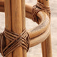 Draaibare Franse barkrukken in bohemien stijl met bamboe frame