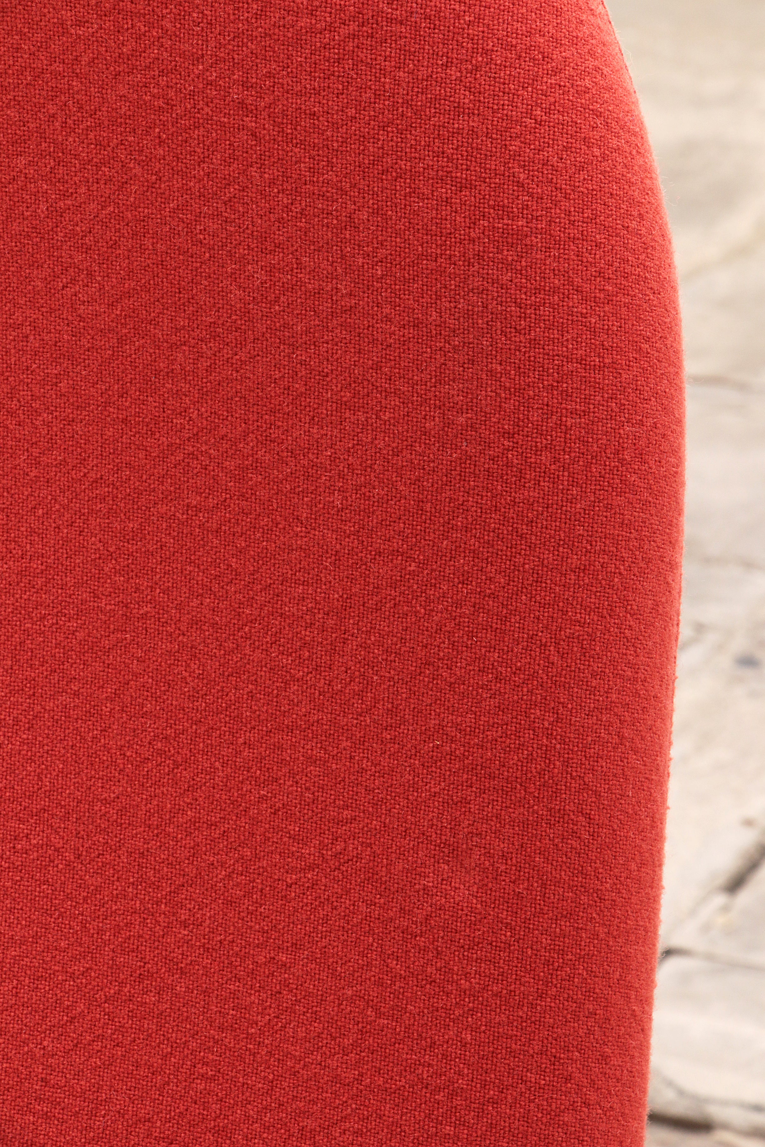 Verner Panton 1-2-3 Stoel met Hoge Rugleuning - Rood/Oranje, 1973