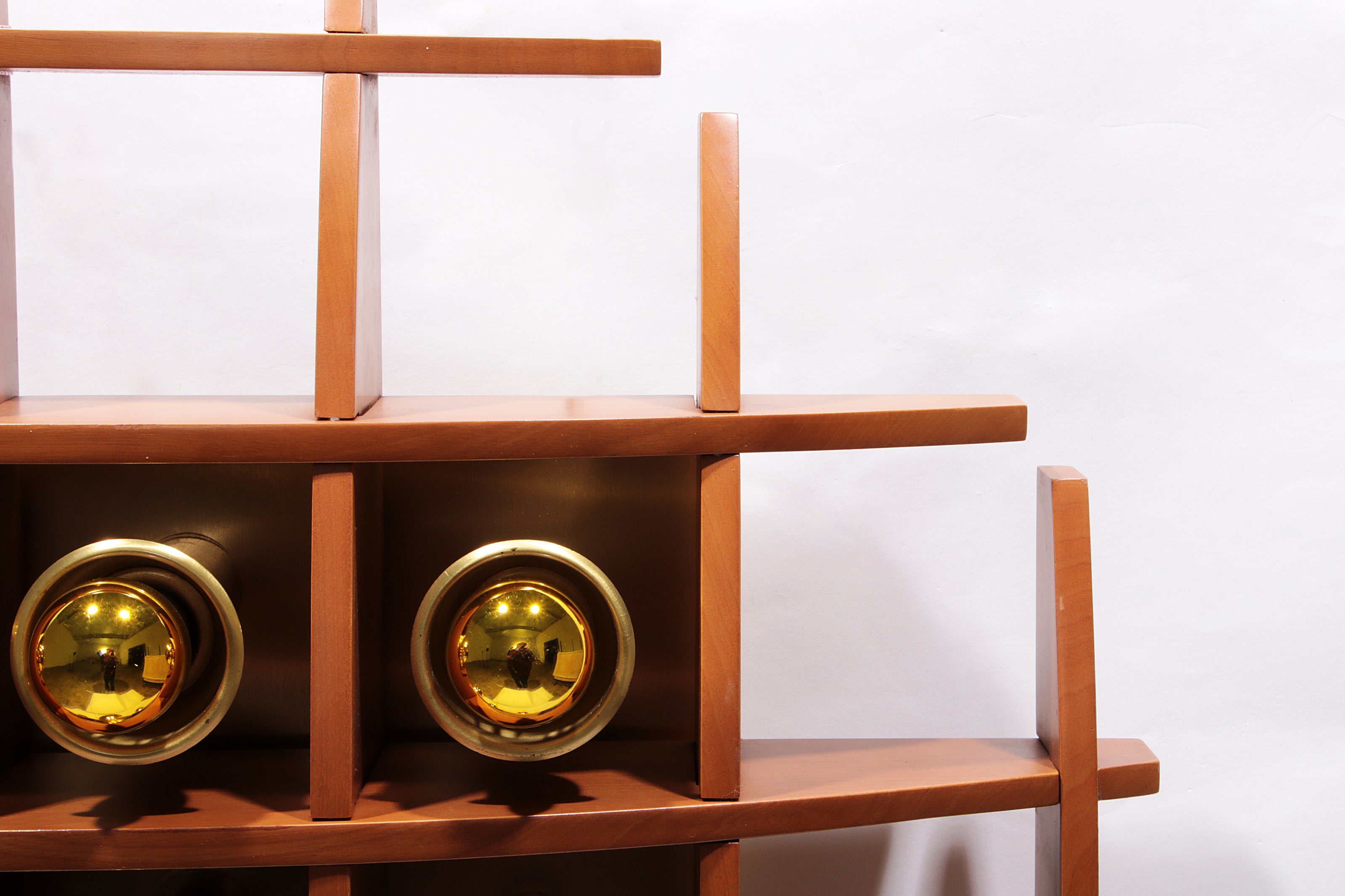 Iconische Houten wandlamp van Angelo Brotto, Jaren '60 Design