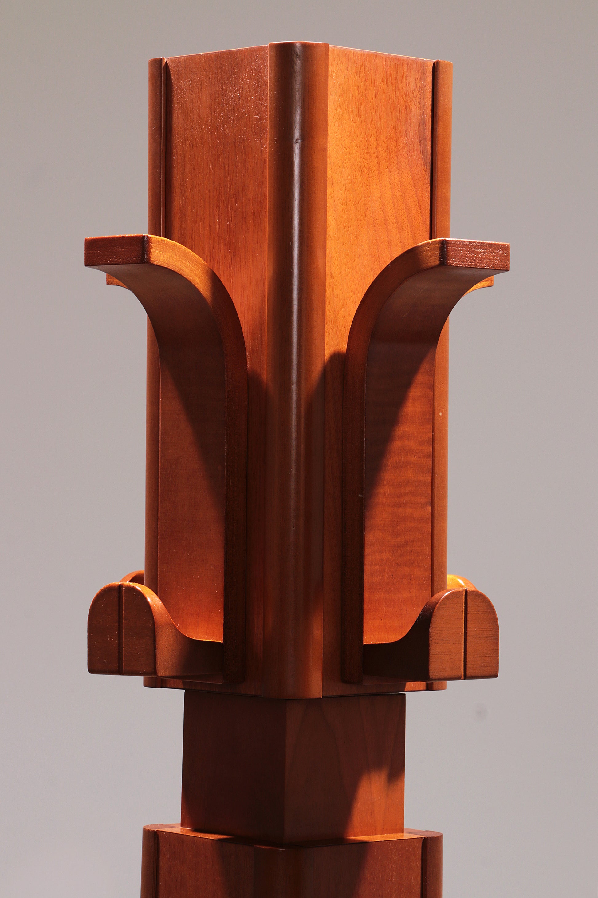 Italiaanse kapstok met draaibare houten hangers - Massief hout