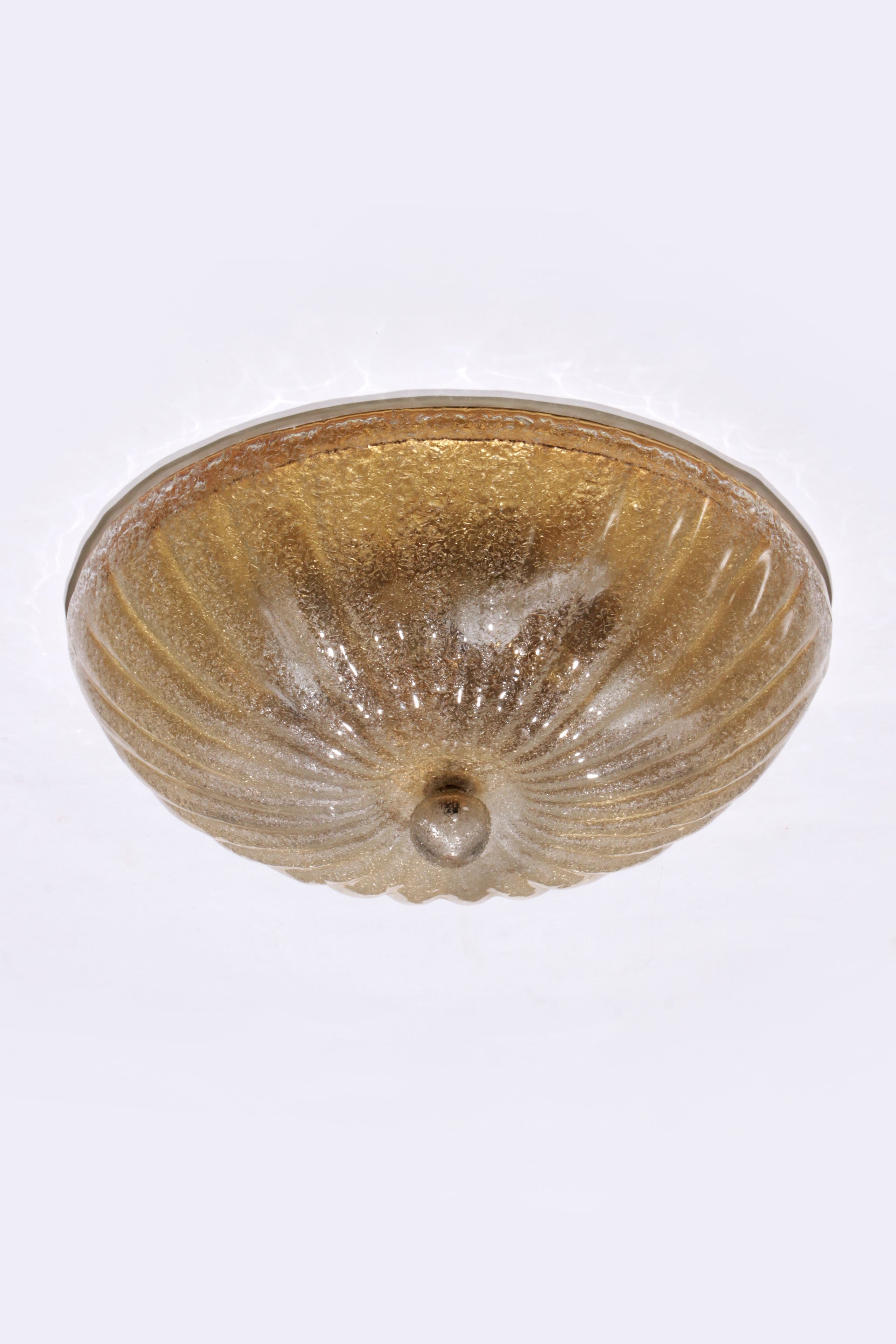 Italiaanse plafonnière van Muranoglas met gouden details