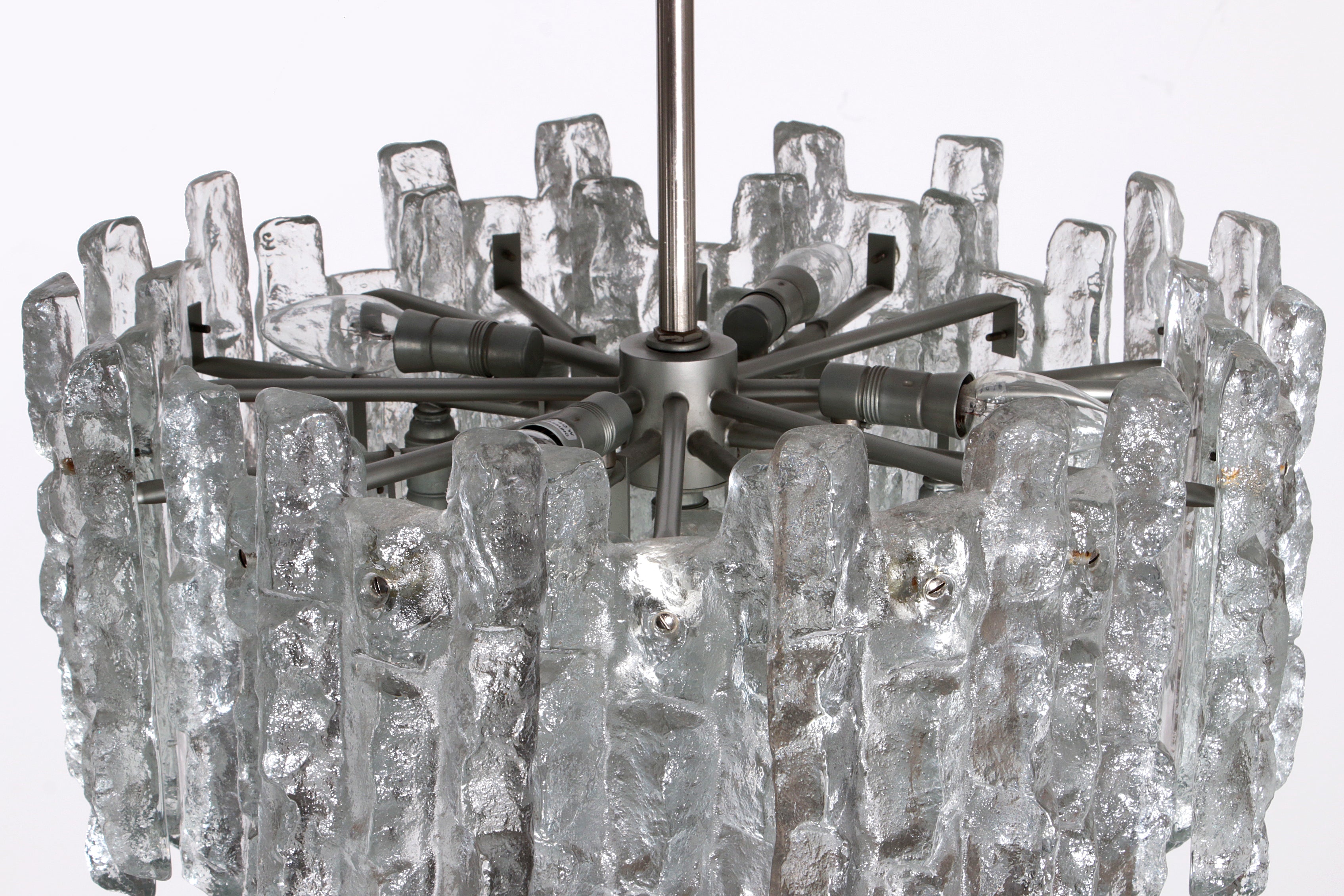 Kalmar Hanglamp Murano Glas Vintage Design Jaren '60,Oostenrijk