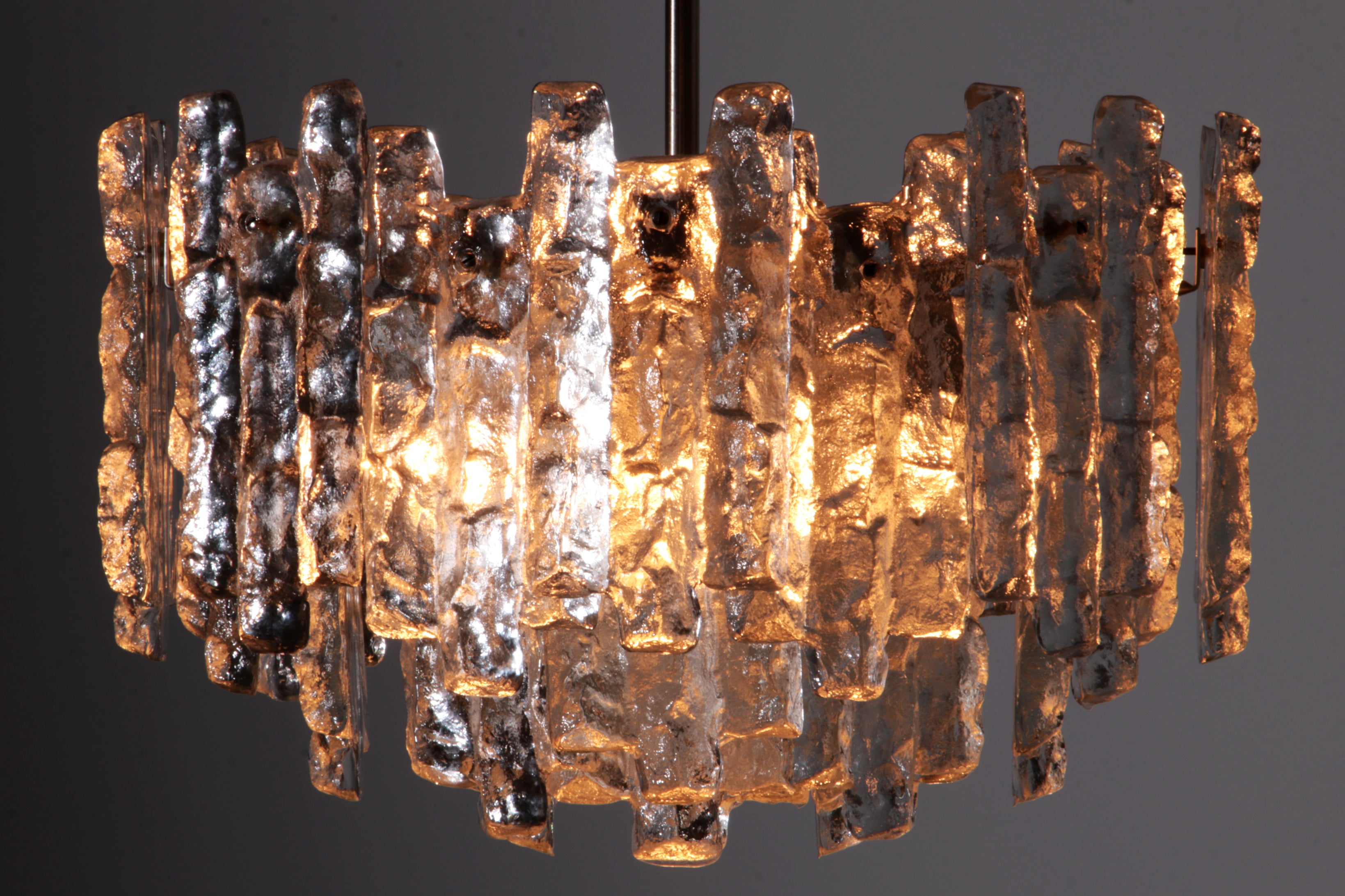 Kalmar Hanglamp Murano Glas Vintage Design Jaren '60,Oostenrijk