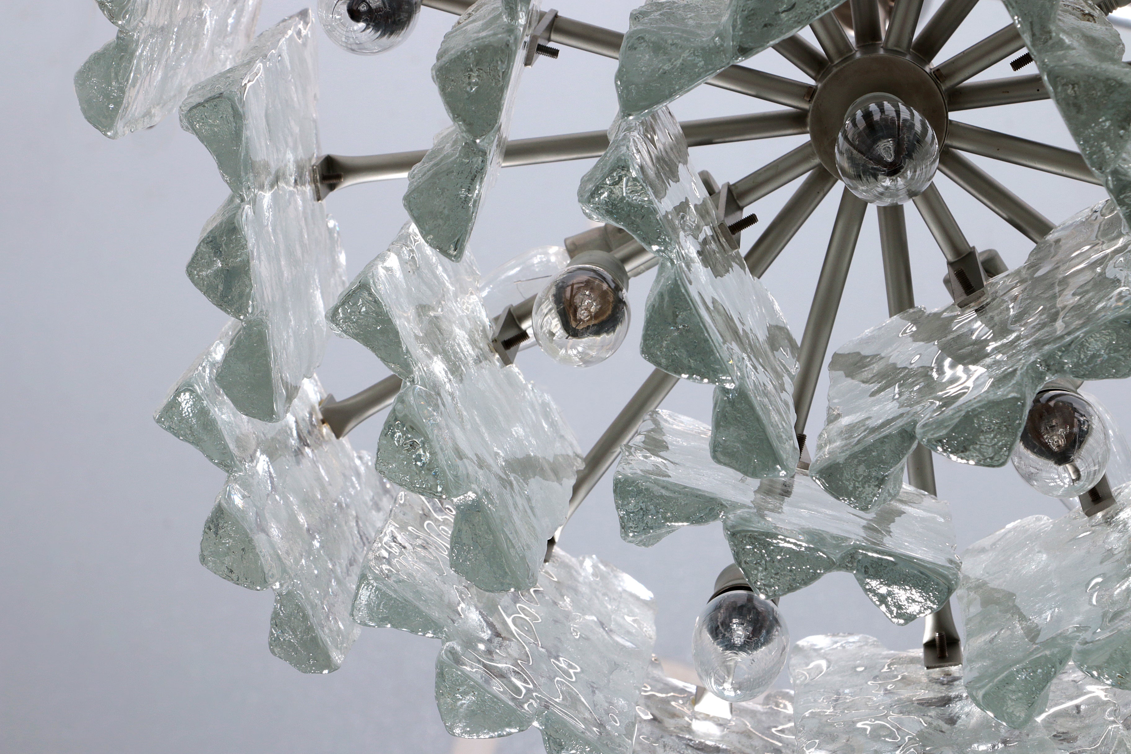 Kalmar Hanglamp Murano Glas Vintage Design Jaren '60,Oostenrijk