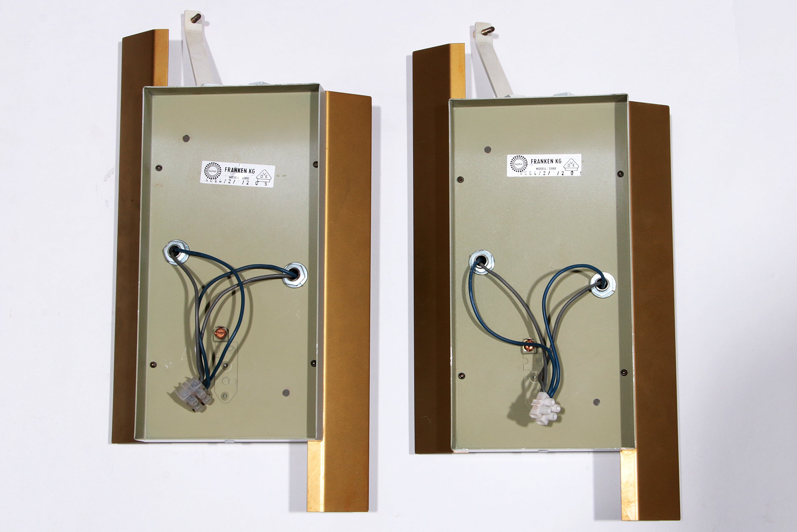 Vintage Set Wandlampen Kalmar Franken KG, Model Citrus 1960s