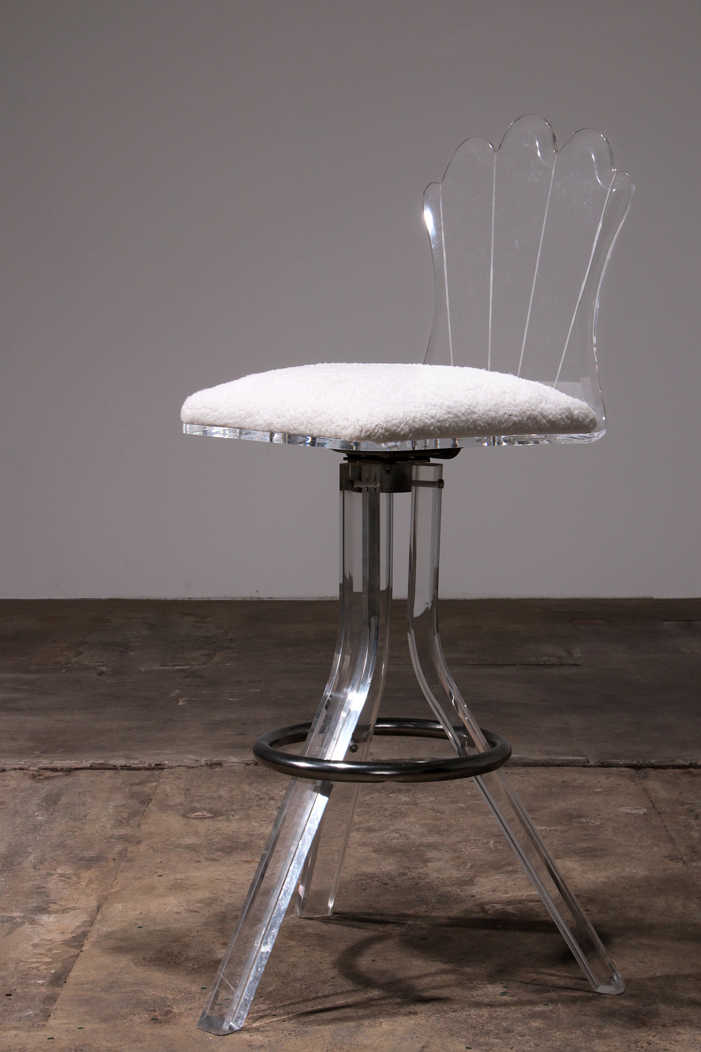 Plexiglas barkrukken van lucite en chrome draaibare barstoelen,Hill Manufacturers