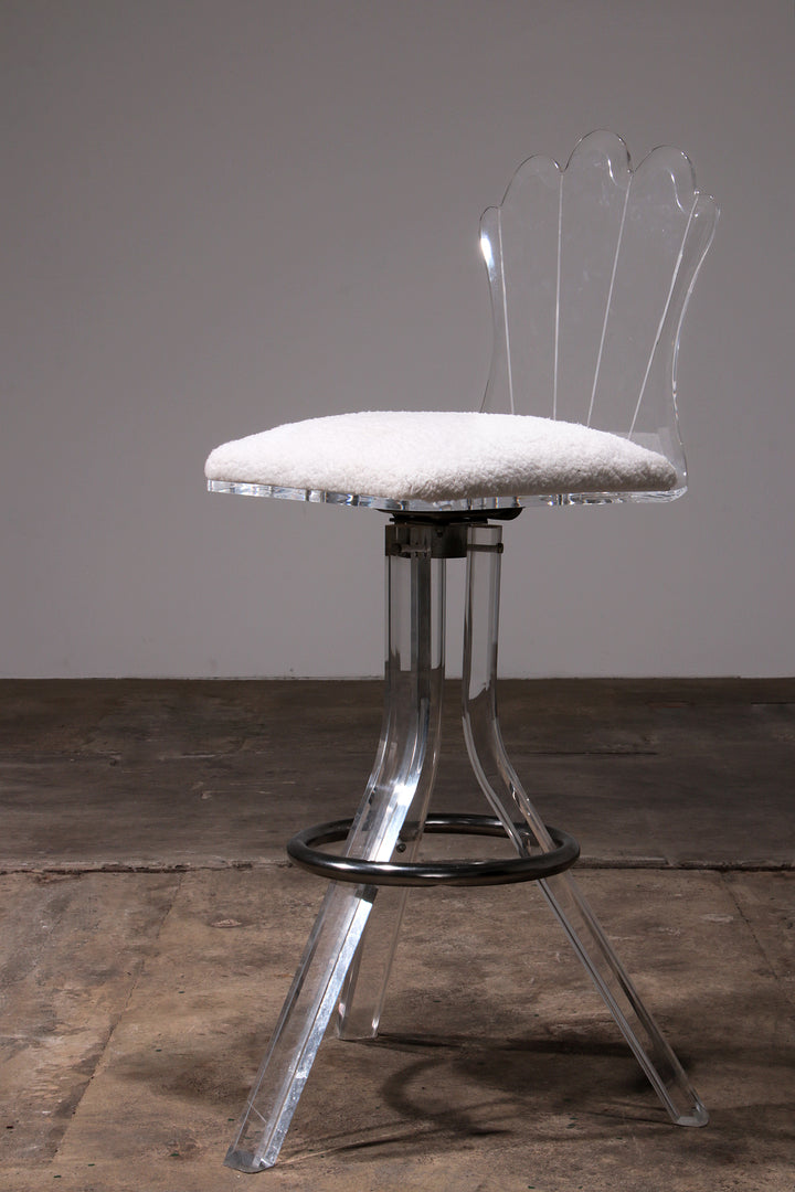 Plexiglas barkrukken van lucite en chrome draaibare barstoelen,Hill Manufacturers