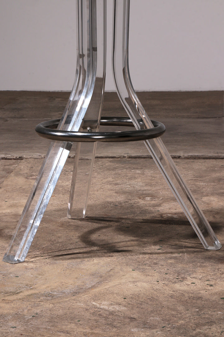 Plexiglas barkrukken van lucite en chrome draaibare barstoelen,Hill Manufacturers