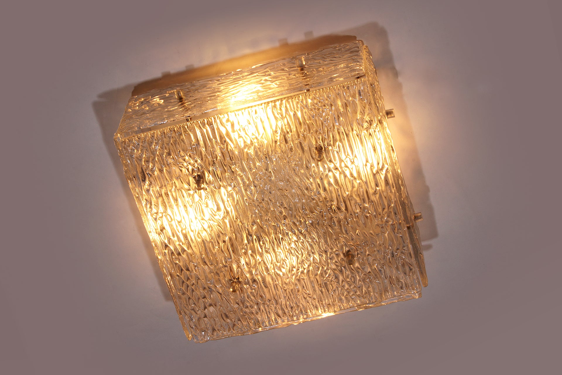 Heidelberg Glass Flush Mount Ceiling Light by J.T. Kalmar, 1974