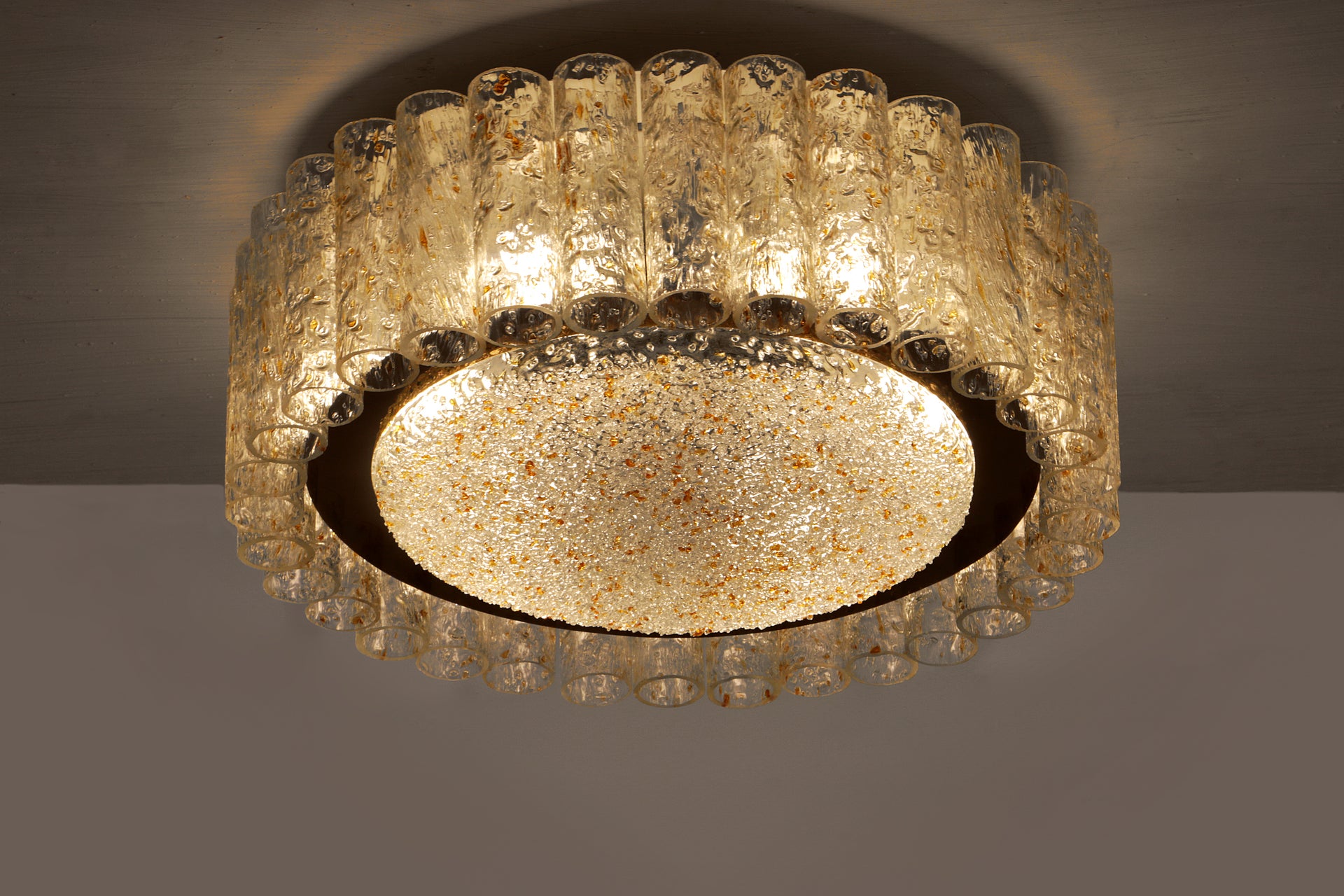 Rare Mid-Century Ceiling Chandelier by Doria Leuchten