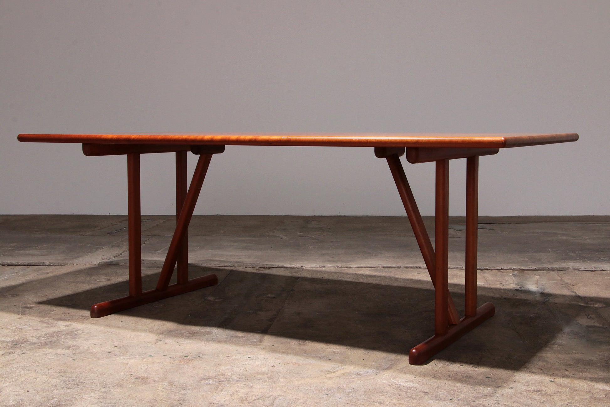 Hansen Sorensen Eetkamertafel met 6 stoelen,1970 Denemarken