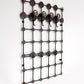 Brutalist wandkapstok met 12 haken gemaakt van metaal,1970