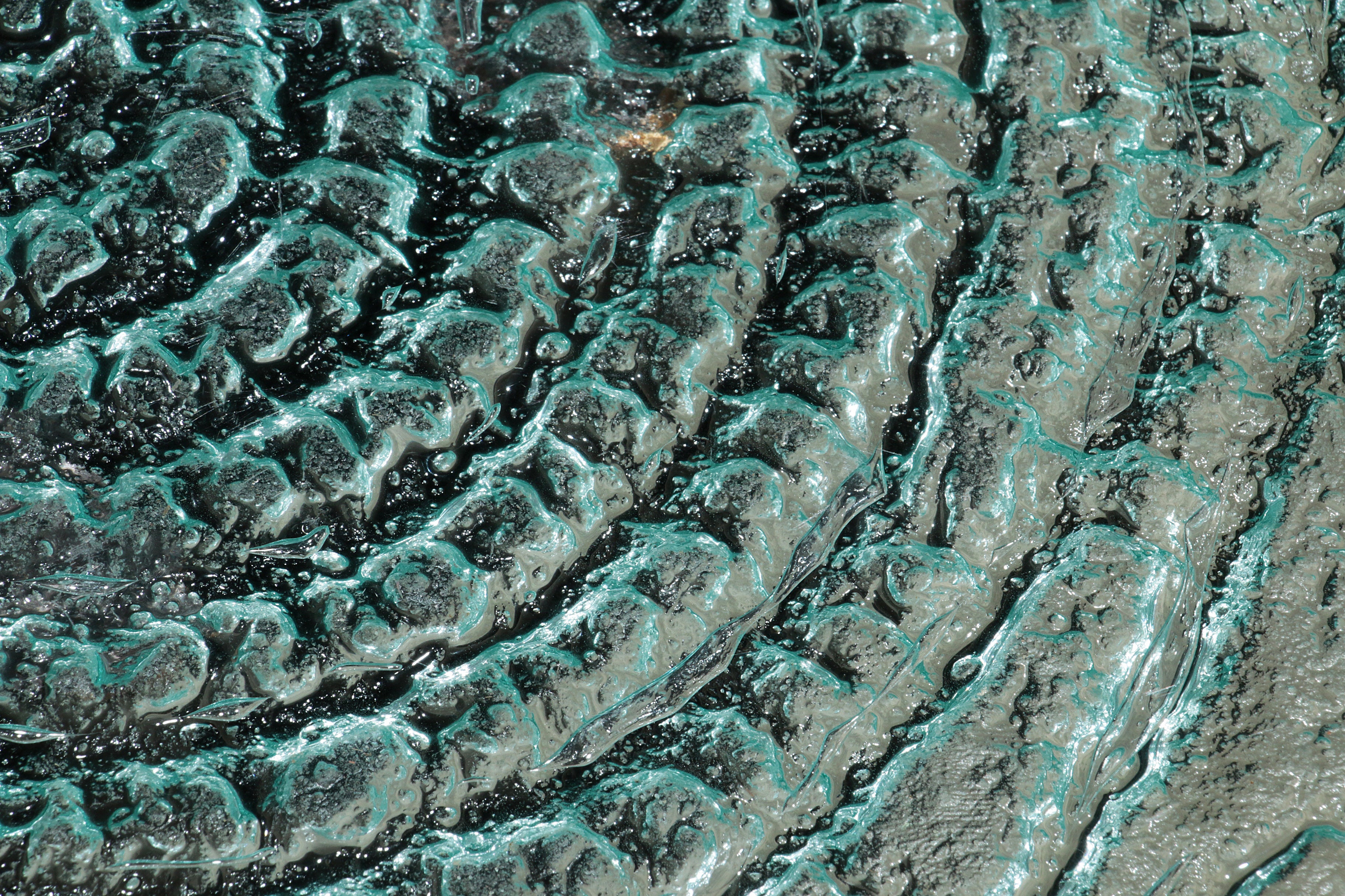 Sculpturale glazen salontafel van Heinz Lilienthal 1970,Duitsland