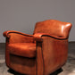Sheep leather armchair Dutch design handmade 1970 - Brand name Joris