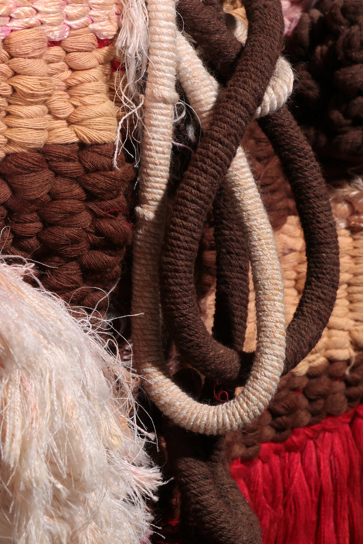 Spaans Getextureerd macramé wandtapijt uit de jaren 70 – Uniek designobject