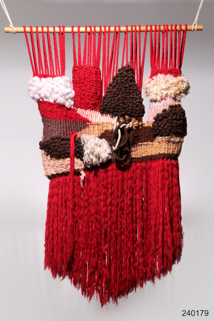 Spaans Getextureerd macramé wandtapijt uit de jaren 70 – Uniek designobject