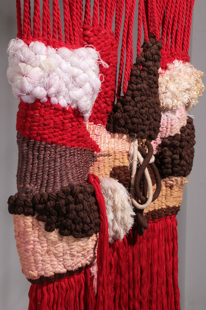 Spaans Getextureerd macramé wandtapijt uit de jaren 70 – Uniek designobject