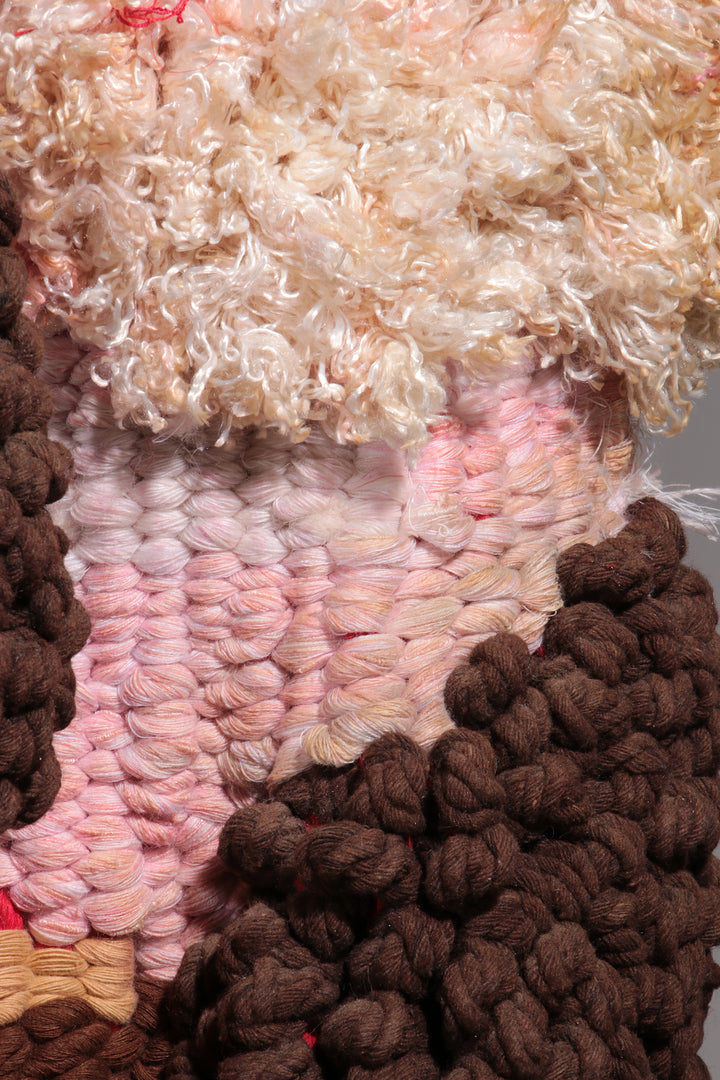 Spaans Getextureerd macramé wandtapijt uit de jaren 70 – Uniek designobject