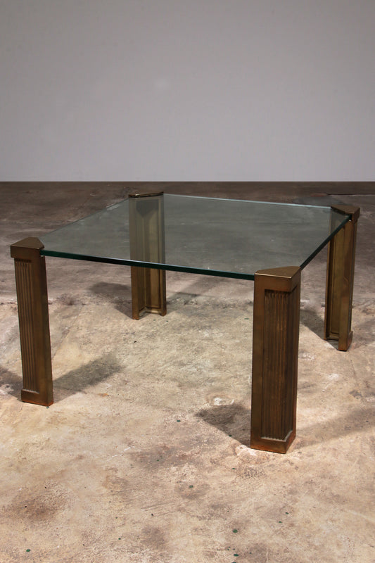 Glass coffee table design by Peter Ghyczy 1970s model T14