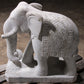 Handcrafted 2 Large Marble Elephant Statues