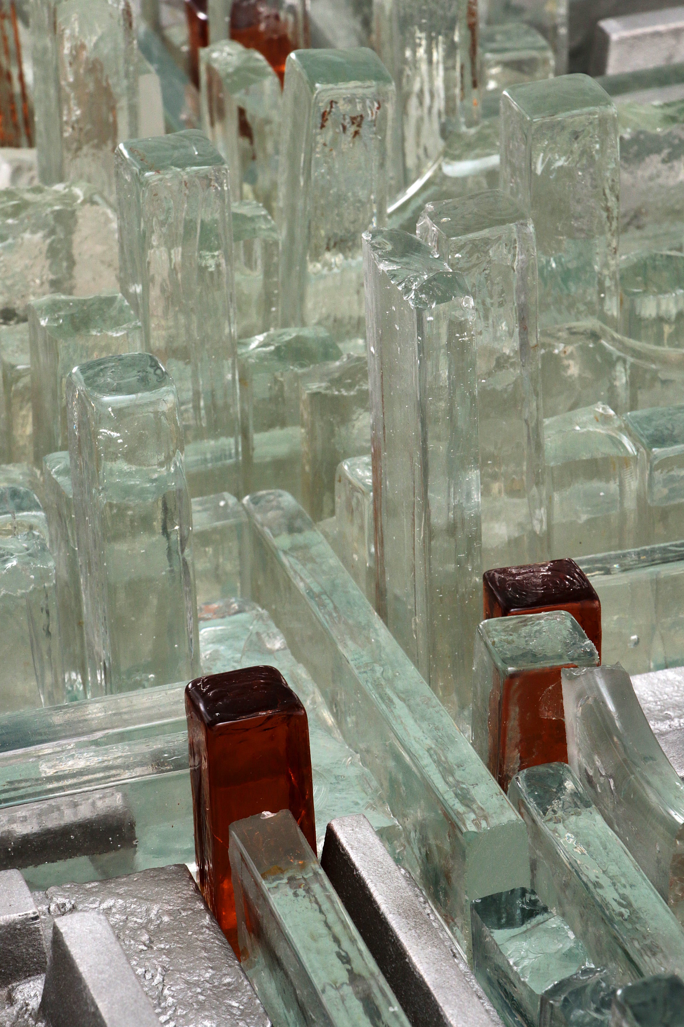 Vintage "Rottura Spaziale" Murano Glas Wandlamp door Akikaze voor Poliarte