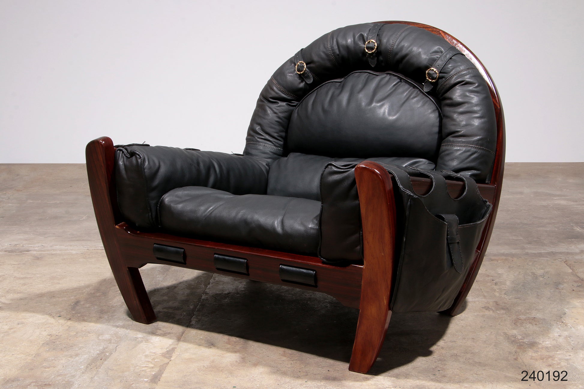 Luciano Frigerio "Rancero" Leather Lounge Chair -