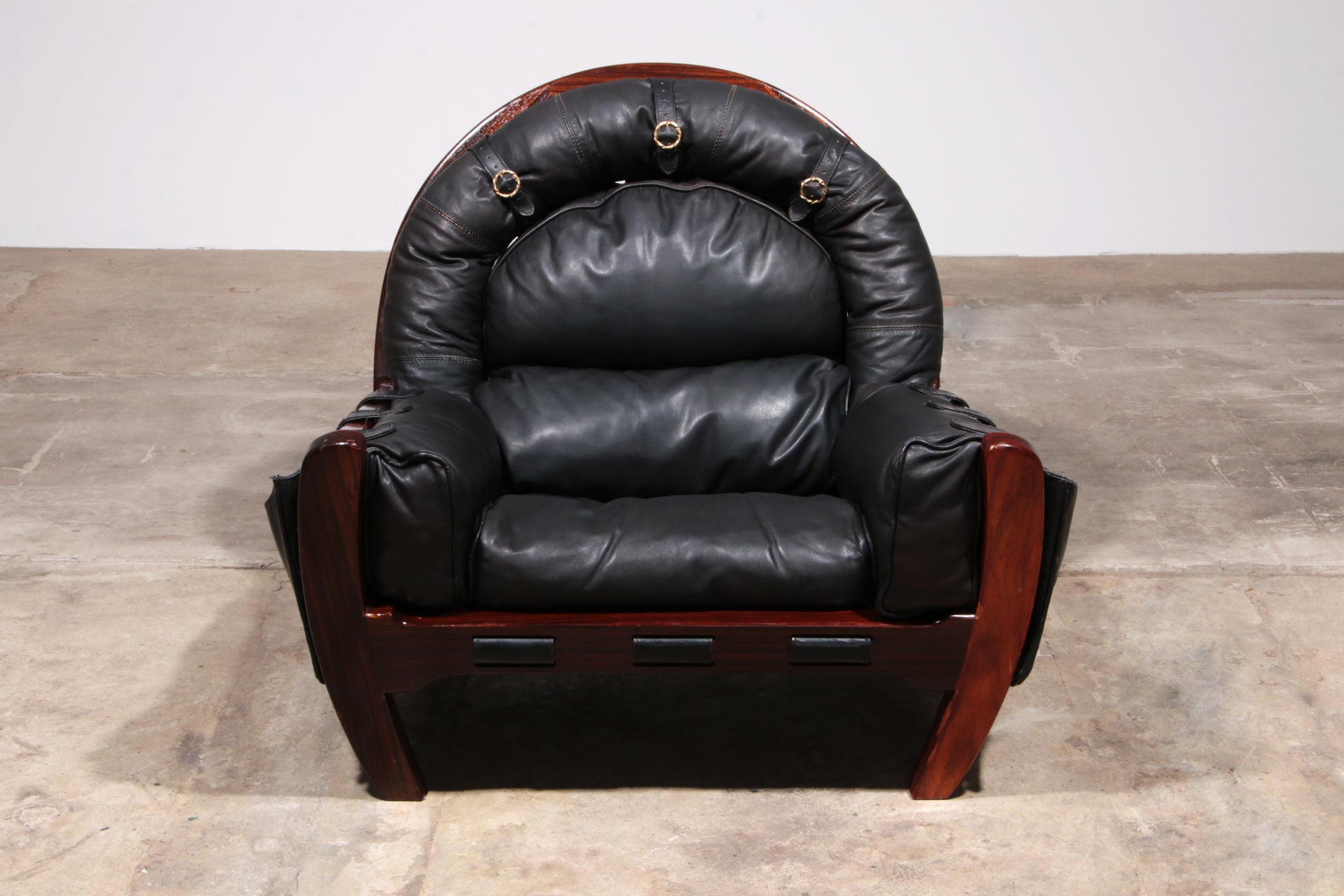 Luciano Frigerio "Rancero" Leather Lounge Chair -